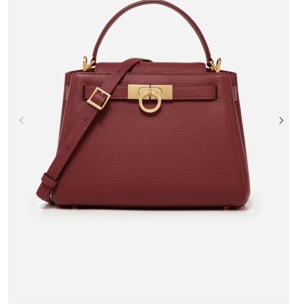 Parisa Wang Medium Madison Top Handle Bag in Maroon